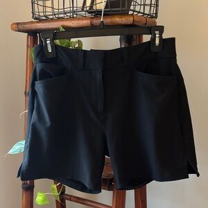 adidas Black Women’s Golf Performance Stretch Shorts with Pockets